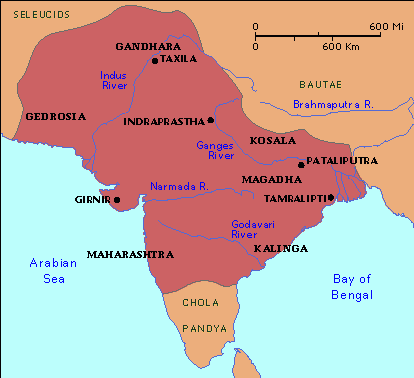 Map Ashoka Kingdom